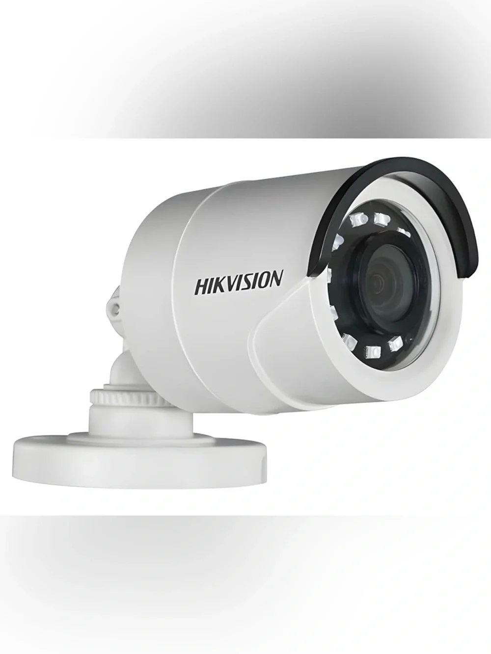 Hikvision White and Black Bullet Surveillance Camera